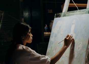 artist, woman, painter, portrait, artwork, vietnam, black wallpaper, black, artist, artist, artist, artist, artist, painter, painter
