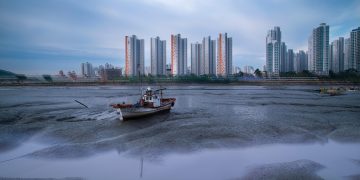 city, ocean, sky, cloud, scrapped ship, nature, water, landscape, city, city, city, city, city
