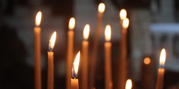 candle, flame, religion, church, prayers, spiritual light